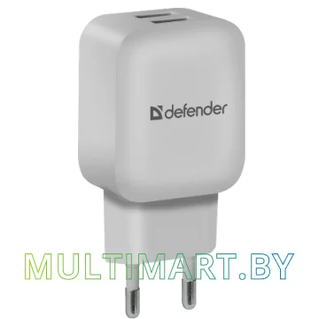 Сетевое зарядное Defender EPA-13 (белый)